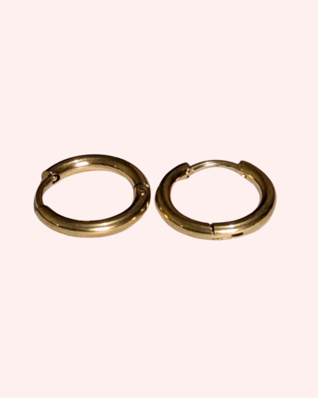Gold Hoop- medium